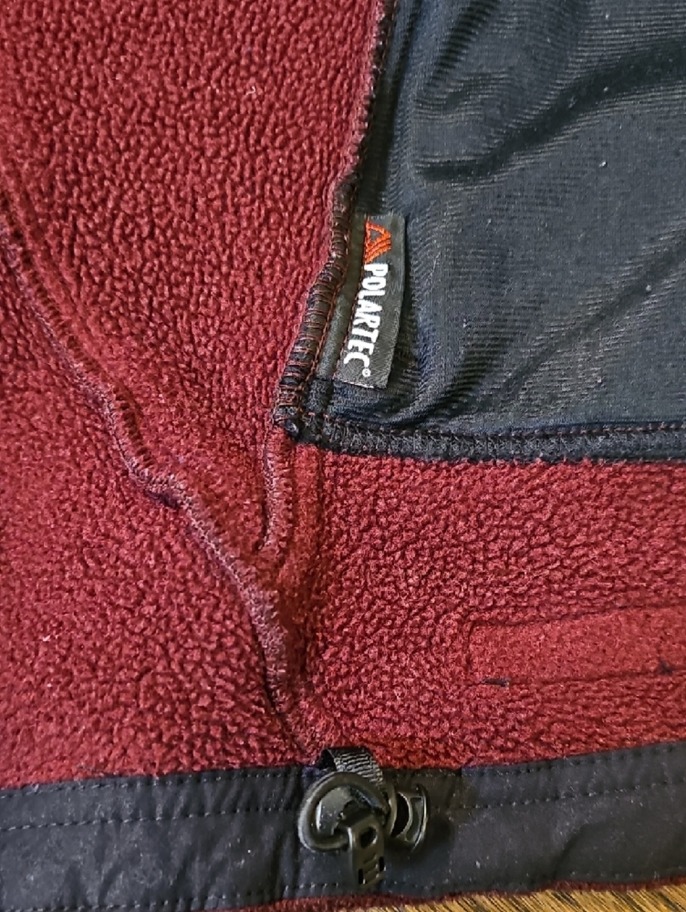 Vintage REI Women's Burgundy Full-Zip Polertec Jacket - Picture 15 of 16